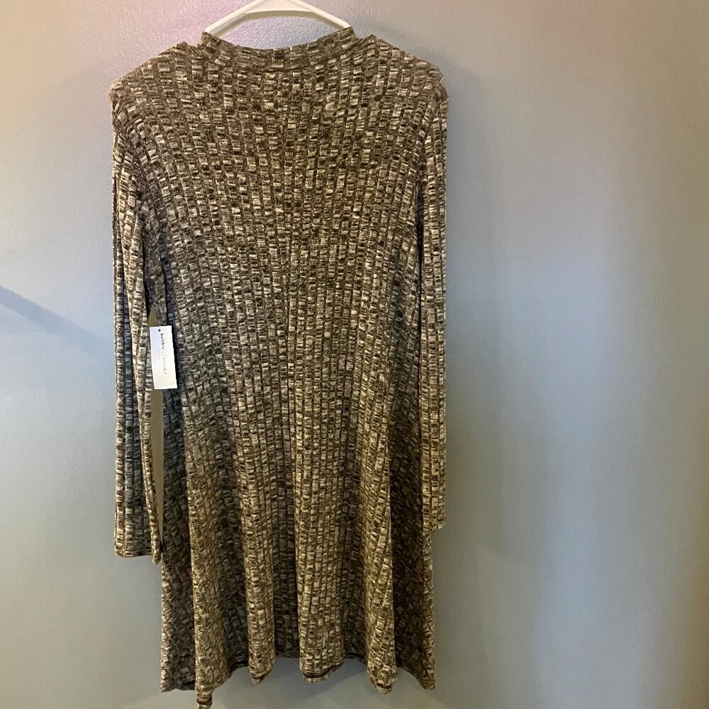NWT Bobbie Brooks Sweater Dress Long Sleeve Green Midi Medium - Picture 6 of 6